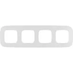 Valena ALLURE Рамка 4 поста белая универсальная