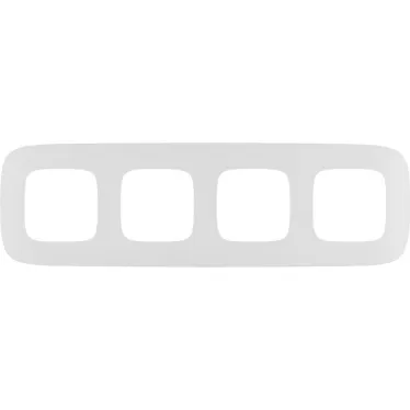 Valena ALLURE Рамка 4 поста белая универсальная