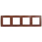 Рамка на 4 поста, Эра12, вишня, 12-5004-08