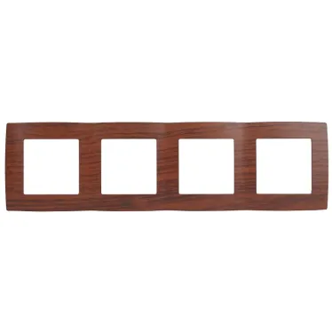 Рамка на 4 поста, Эра12, вишня, 12-5004-08