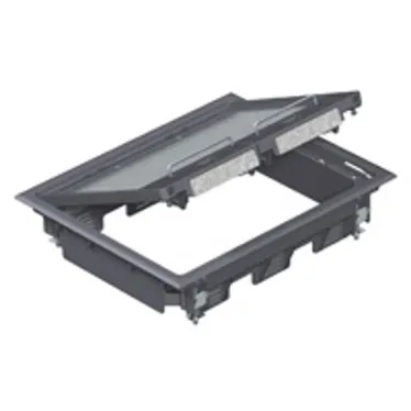 Лючок GES6U (универсальный) 9xModul45 (полиамид, серый)