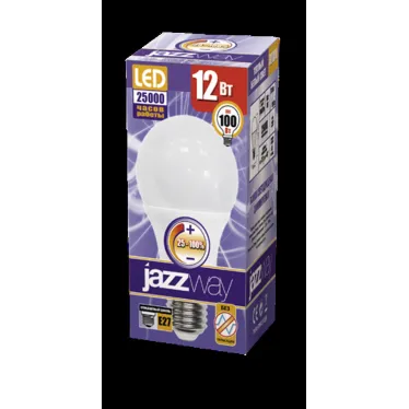 Лампа светодиодная диммируемая LED 12Вт E27 теплый белый матовая груша