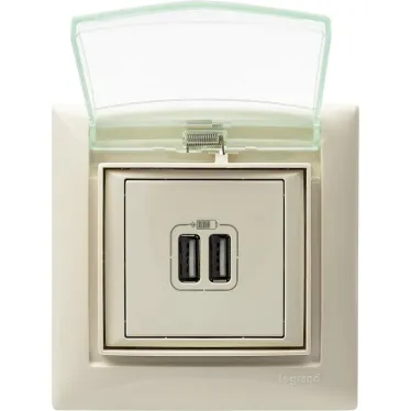 VALENA Рамка 1 пост IP44 слоновая кость