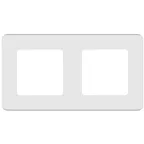 Рамка 2 поста INSPIRIA белая