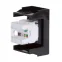 Розетка RJ-45 категория 5E Viva 1 модуль черная