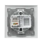 Валенсия розетка компьютерная RJ-45 1-местная белая