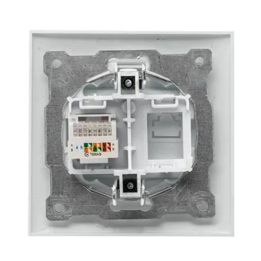 Валенсия розетка компьютерная RJ-45 1-местная белая