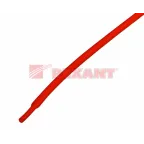 Термоусаживаемая трубка 1,5 0,75 мм, красная, упаковка 50 шт. по 1 м, REXANT