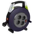 Удлинитель силовой BPx-4e-3x1-10m в закрытом корпусе с заземлением с выключателем 4 розетки 10м ПВС 3x1мм2 10А