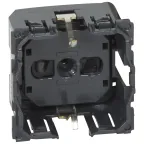 Celiane Мех Розетка с/з с защ. штор., безвинт зажим 2 мод (для накл.68131,68431,66227,64927) | 067153 | Legrand