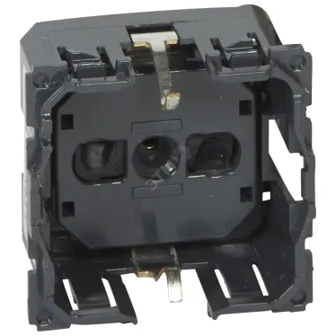 Celiane Мех Розетка с/з с защ. штор., безвинт зажим 2 мод (для накл.68131,68431,66227,64927) | 067153 | Legrand