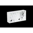 15 Коробка для наружного монтажа на 2 поста белый