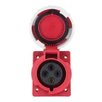 Розетка стационарная внутренняя угловая 4142 3Р+РЕ 16А 380В IP67 PROxima