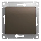GLOSSA Переключатель одноклавишный сх.6 шоколад в рамку