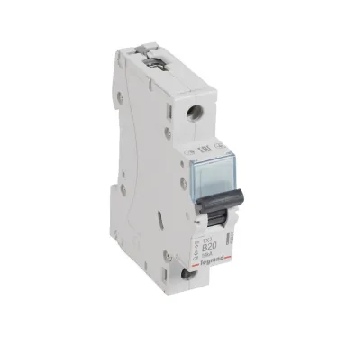 Автоматический выключатель TX? 6000 - 10 кА - тип характеристики B - 1П - 230/400 В~ - 20 А - 1 модуль