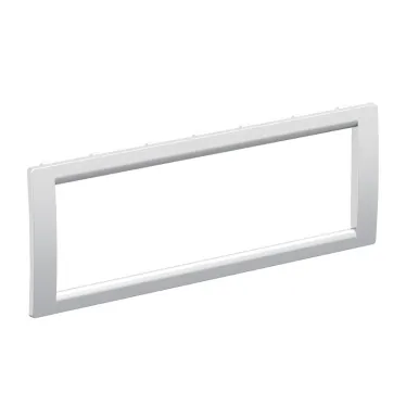 Рамка 6 модулей универсальная серый металлик