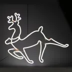 Неоновая фигура Олень, холодный, 64*60 см, 220V, длина провода 1 м, IP44 ENIOF - 14