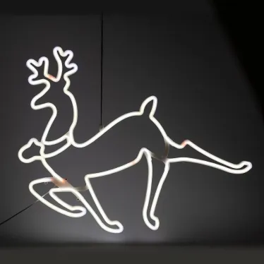 Неоновая фигура Олень, холодный, 64*60 см, 220V, длина провода 1 м, IP44 ENIOF - 14