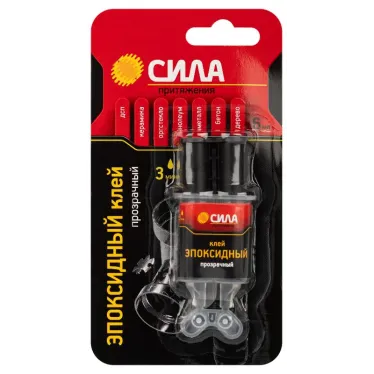 Клей эпоксидный 6 мл в шприце СИЛА SEBL1-6