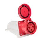 Розетка кабельная 63А 3Р+Е IP67 на поверхность 380В 134