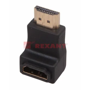 Переходник штекер HDMI - гнездо HDMI, угловой,,
