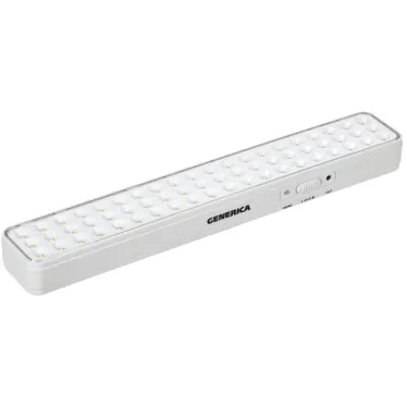 Светильник светодиодный аккумуляторный ДБА 1060 непостоянного действия 60LED 6ч 6Вт GENERICA