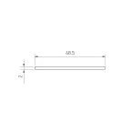 Коннектор прямой LGD-4TR-CON-LONG-WH (C) | 028836 | Arlight