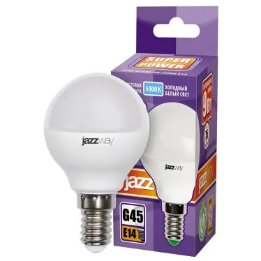 Лампа светодиодная LED 9Вт Е14 холодный матовый шар