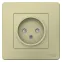 BLANCA С/У РОЗЕТКА без заземления со шторками, 16А, 250В, БЕЖЕВЫЙ