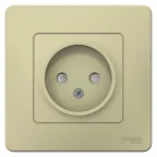 BLANCA С/У РОЗЕТКА без заземления со шторками, 16А, 250В, БЕЖЕВЫЙ