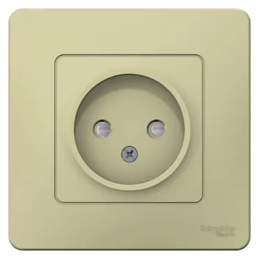 BLANCA С/У РОЗЕТКА без заземления со шторками, 16А, 250В, БЕЖЕВЫЙ