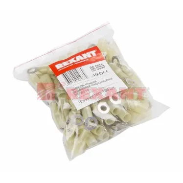 Наконечник кольцевой изолир термоусаживаемый 6.5 мм 4-6 кв мм (НКи-т 6.0-6 НКи-т5,5-6), REXANT