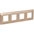 SKANDY Рамка 4-местная SK-F04Sa песочный IEK