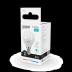 Лампа светодиодная LED 8 Вт 540 лм 4100К шар P45 нейтральный E14 AC 220В Elementary Gauss