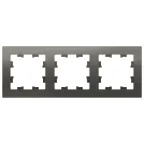 Рамка трехпостовая ATLASDESIGN универсальная сталь