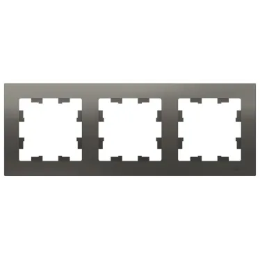 Рамка трехпостовая ATLASDESIGN универсальная сталь