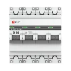 Выключатель автоматический четырехполюсный 40А D ВА47-63 4.5кА PROxima