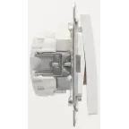 W59 Выключатель одноклавишный, 10АХ, механизм, белый