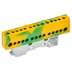 TEKFOR Шина PE земля изолированная на универсальном держателе 8х12-12-ЖЗ IEK