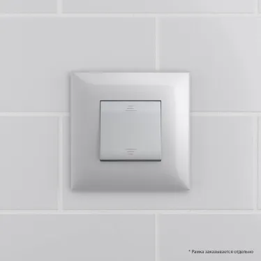 Avanti Выключатель одноклавишный, в стену Закаленная сталь