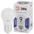 Лампа светодиодная LED P45-9W-860-E27 (диод, шар, 9Вт, хол, E27 (10/100/3000)