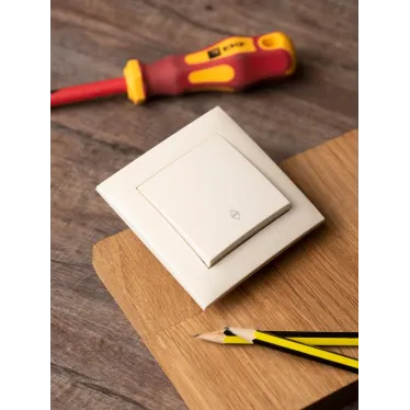 Валенсия выключатель 1-кл. 10А кремовый проходной