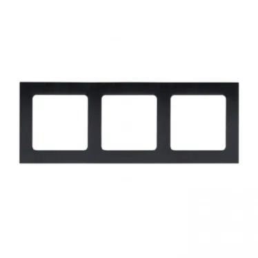 Стокгольм Рамка 3-местная металлическая черная