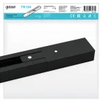 Шинопровод накладной AC 220В Черный IP20 2000х34мм с адаптером питания и заглушкой Track Gauss