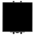 Avanti Инвертор одноклавишный модульный Черный квадрат 2 модуля (Переключатель сх.7)