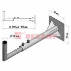 Кронштейн эфирный 60-110 см телескопический,