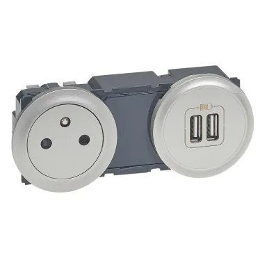 Celiane Панель лицевая для розетки французский стандарт титан