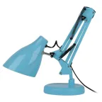 Настольный светильник N-123-E27-40W-LBU Е27 с основанием голубой