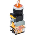 Переключатель D8-11XD2 2 полож. 1з+1р с подсвет. желтый