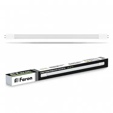 Лампа светодиодная LED 10вт G13 белый поворотный цоколь установка возможна после демонтажа ПРА